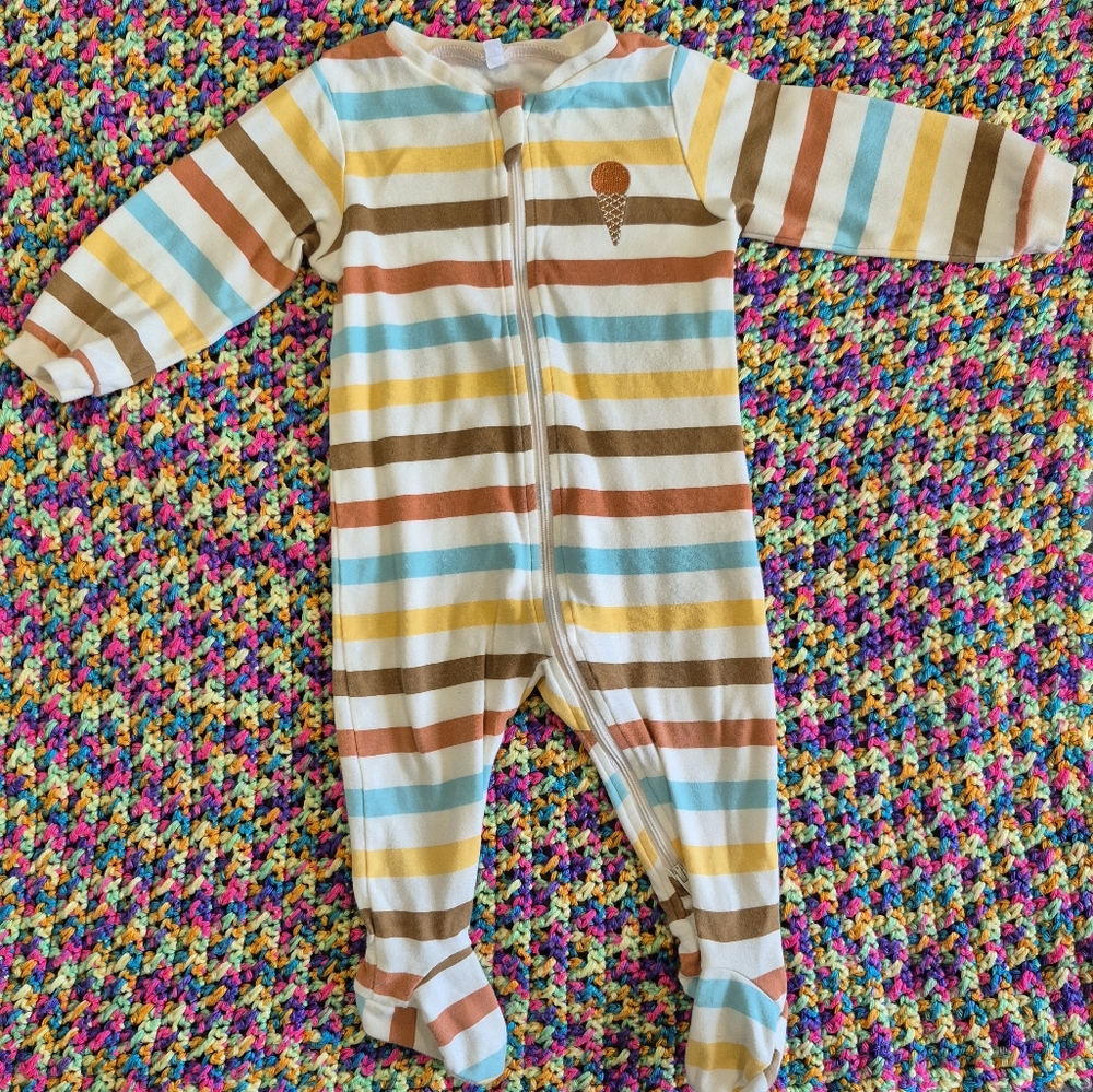 Pekkle's Pj Striped Ice Cream 9M